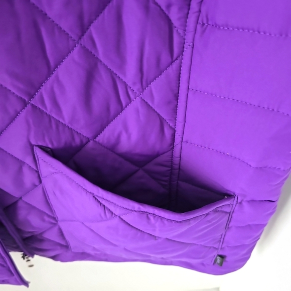 Lauren Ralph Lauren Purple Diamond Quilted Full-Zip Vest Size XL - Picture 7 of 14